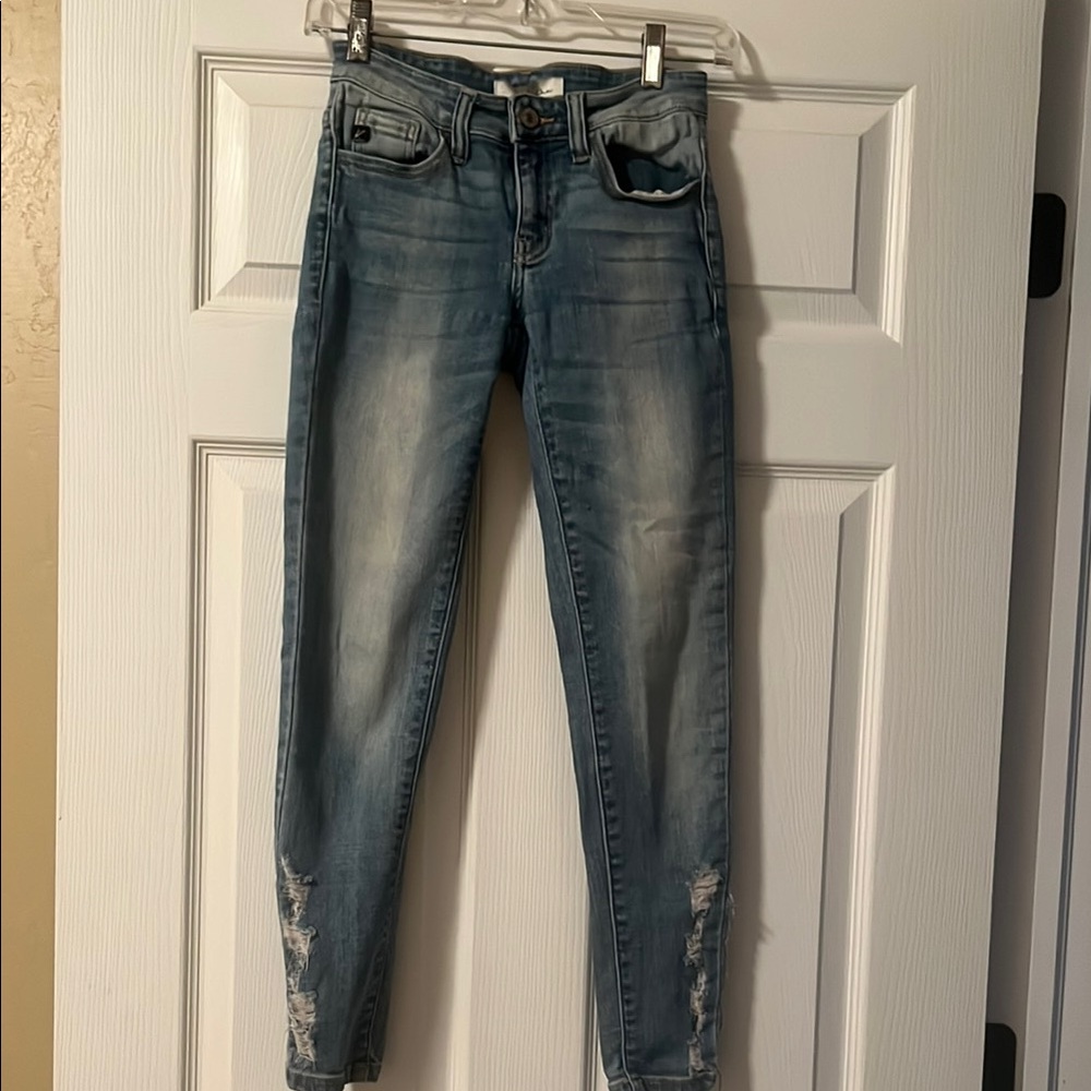 Kan can  Blue Distressed Jeans